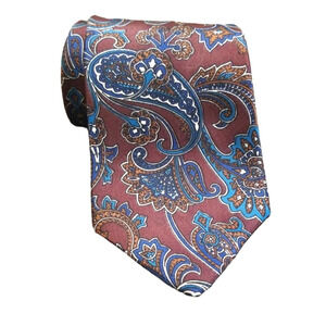 A. Foxx LTD. Paisley Italian Made Silk Tie